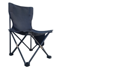Black folding chair