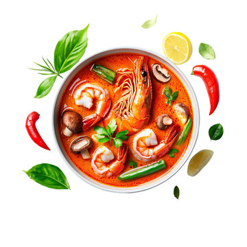 tomato soup with basil and bread