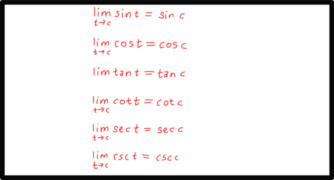 basic calculus, limit theorem, limit theorem of trigonometric functions