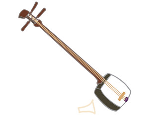 shamisen illustration