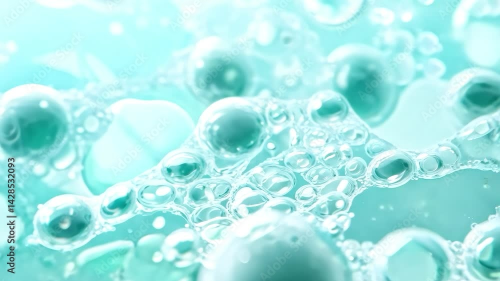 Poster close-up of cellular structure