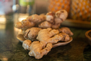 Plate of Ginger Root