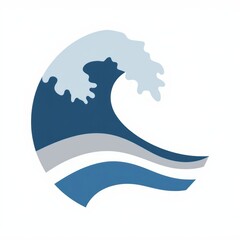 Surging ocean wave design captures the essence of coastal beauty and the dynamic power of nature Generative AI