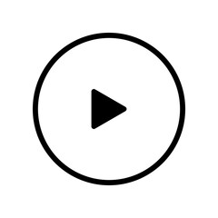 play icon vector template illustration design