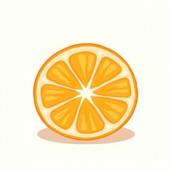 Bright and vibrant orange half showcasing juicy segments on a light background evokes freshness and cheerfulness any time of the day Generative AI