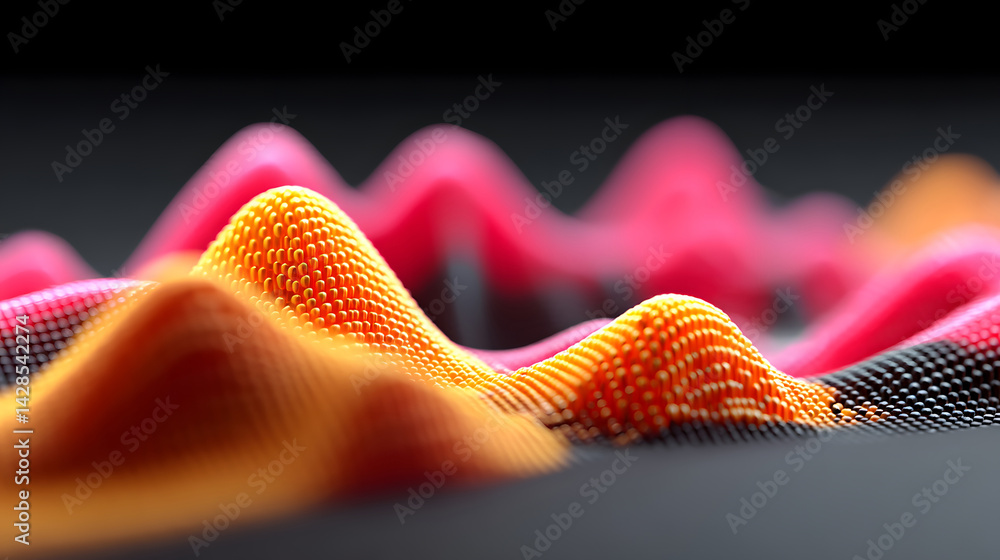 Poster abstract light three-dimensional luminous particles technology sense kv main visual background