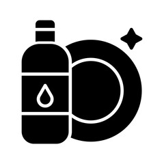 Dishwashing Vector Icon