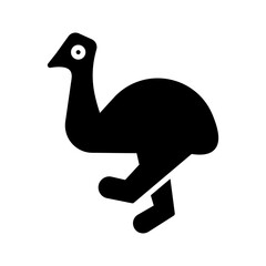 Cassowary Vector Icon