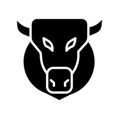 Naklejka premium Bison Vector Icon