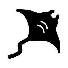 Manta Ray Vector Icon