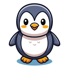 Obraz premium Cute penguin cartoon character
