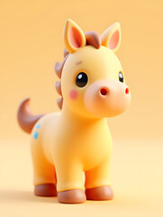 3D cute cartoon animal image IP mascot illustration