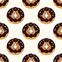 동물 캐릭터 패턴 이미지