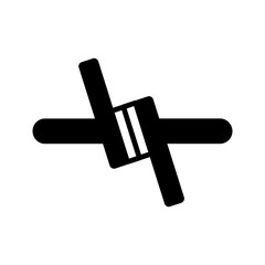 Obraz premium Barbed Wire Vector Icon