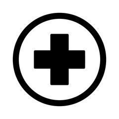 Red Cross Vector Icon