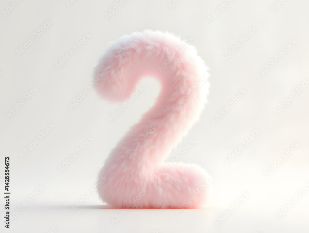 Poster 3d rendering digital font big sale event countdown concept element