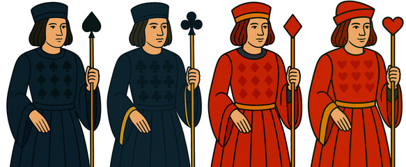 Jack Playing Cards Set, 2D Classic Style