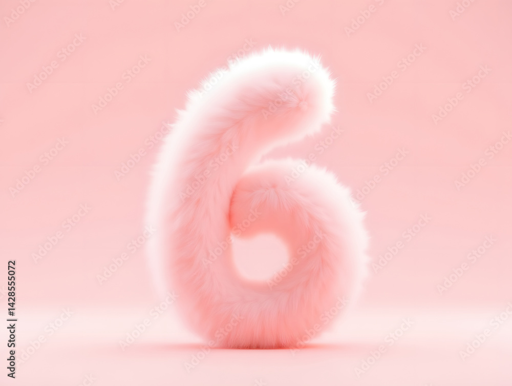 Poster 3d rendering digital font big sale event countdown concept element