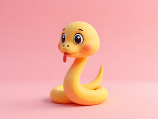 Fototapeta premium 3D cute cartoon animal image IP mascot illustration