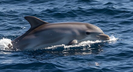 Obraz premium Dolphin in the water.