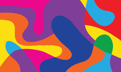Colorful liquid curve vector background flows smoothly with abstract shapes, ideal for posters, digital designs, web banners, and creative visual compositions.

