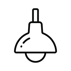 Get your hands on this premium outline style icon of ceiling light