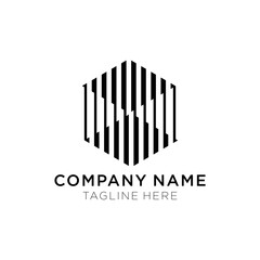 Hexagon Abstract Logo  Construction  Vector