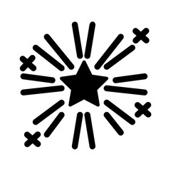 Firework Display Vector Icon