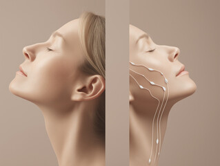 Side-by-side comparison of damaged skin and post-treatment results with lab-grown grafts. Highlights medical advancements in wound regeneration.