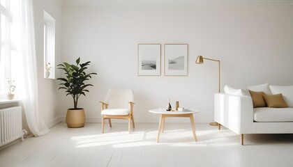 interior modern design room 3d