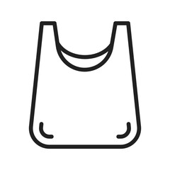 Bag icon vector image. Suitable for mobile apps, web apps and print media.