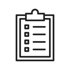 Clipboard icon vector image. Suitable for mobile apps, web apps and print media.