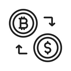 Exchange icon vector image. Suitable for mobile apps, web apps and print media.