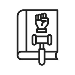 Law icon vector image. Suitable for mobile apps, web apps and print media.