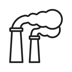 Pollution icon vector image. Suitable for mobile apps, web apps and print media.