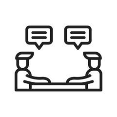 Opinion icon vector image. Suitable for mobile apps, web apps and print media.