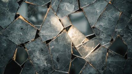 Shattered Reflections: A Mosaic of Broken Mirrors