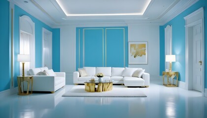 Fototapeta premium interior modern design room 3d