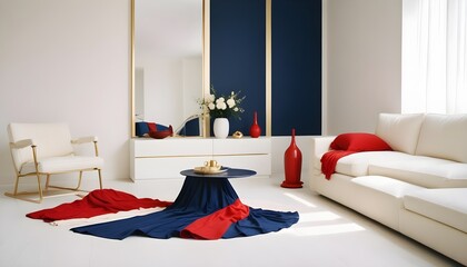 interior modern design room 3d