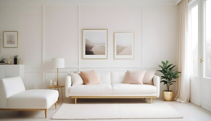 interior modern design room 3d