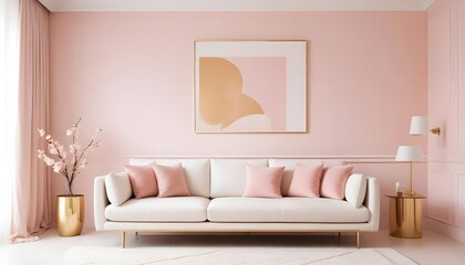 interior modern design room 3d