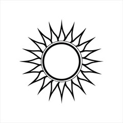 sun icon vector