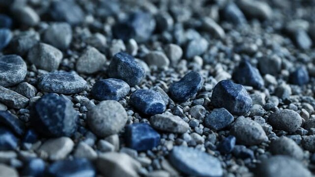 sandstone gravel grit in dark blue with a cold color tone