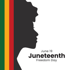 Juneteenth Freedom Day. African American Emancipation Day. American History Celebration Banner. Vector Illustration