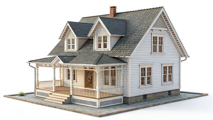 house isolated on white background