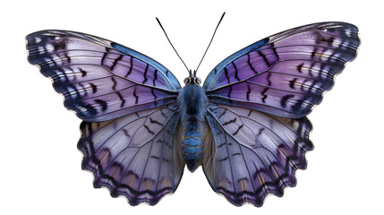 Spring Morpho Butterfly Purple Wing Design Art.