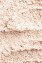 Texture of porridge close-up. Baby food, coarse porridge. Background texture of food for children.