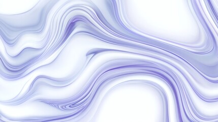Abstract, flowing patterns of light purple and white marbling.