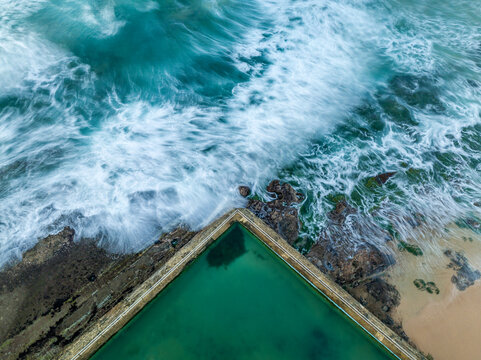 Bulli Ocean Pool near Wollongong. Australia