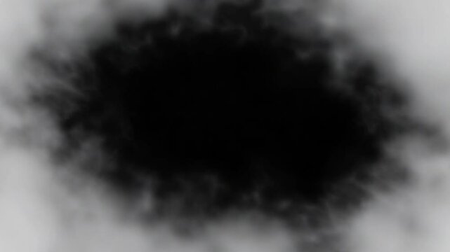 Abstract Black Hole: Eerie Void with Smoke-Like Edges